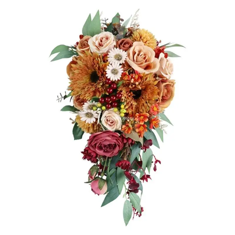 Handmaded Wedding Bridal Bouquet Water Drop Shape Artificial Holding Bouquet Dropship
Handmaded Wedding Bridal Bouquet Water Drop Shape Artificial Holding Bouquet Dropship