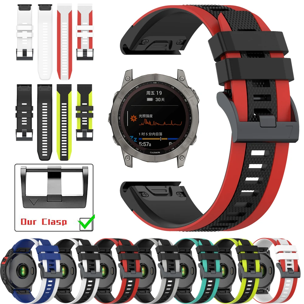 Ремешок силиконовый для Garmin Fenix 7X 7 6X 6 Pro Epix Gen 2 5X 5 Plus, быстросъемный браслет S60 945, 22 26 мм
Ремешок силиконовый для Garmin Fenix 7X 7 6X 6 Pro Epix Gen 2 5X 5 Plus, быстросъемный браслет S60 945, 22 26 мм