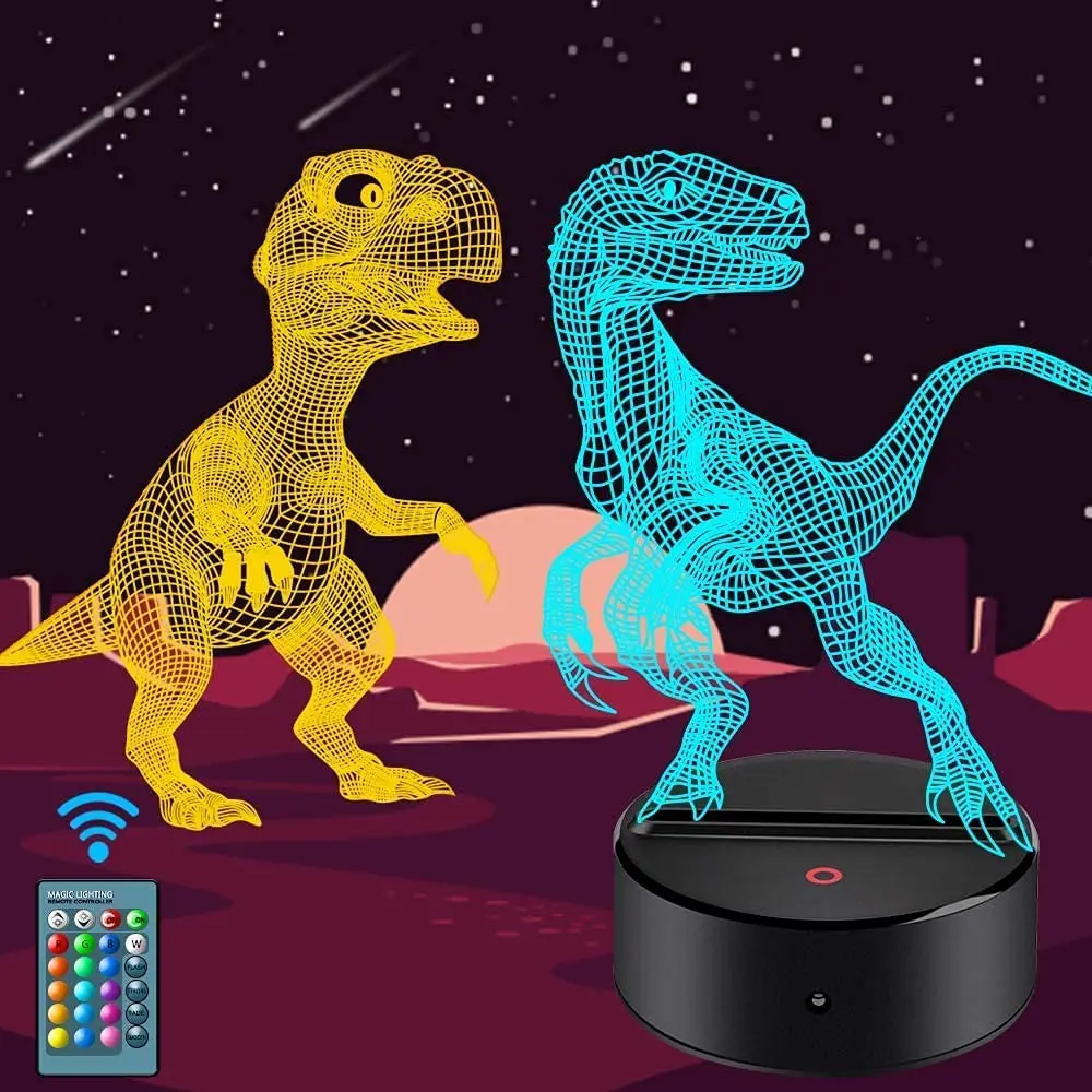 Tyrannosaurus Rex Pterosaurus Dinosaur Velociraptor 3D Lamp Acrylic USB LED Night Lights Christmas Decorations for Birthday Gift
Tyrannosaurus Rex Pterosaurus Dinosaur Velociraptor 3D Lamp Acrylic USB LED Night Lights Christmas Decorations for Birthday Gift