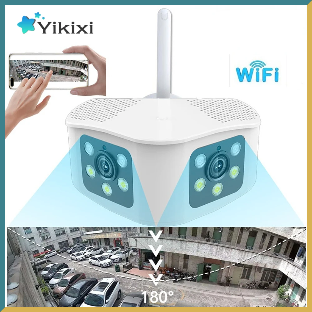 HD 8MP WIFI двойной объектив панорамная фиксированная камера 180 ° Широкий угол обзора наружная 6MP искусственная интеллектуальная камера обнаруж...
HD 8MP WIFI двойной объектив панорамная фиксированная камера 180 ° Широкий угол обзора наружная 6MP искусственная интеллектуальная камера обнаруж...