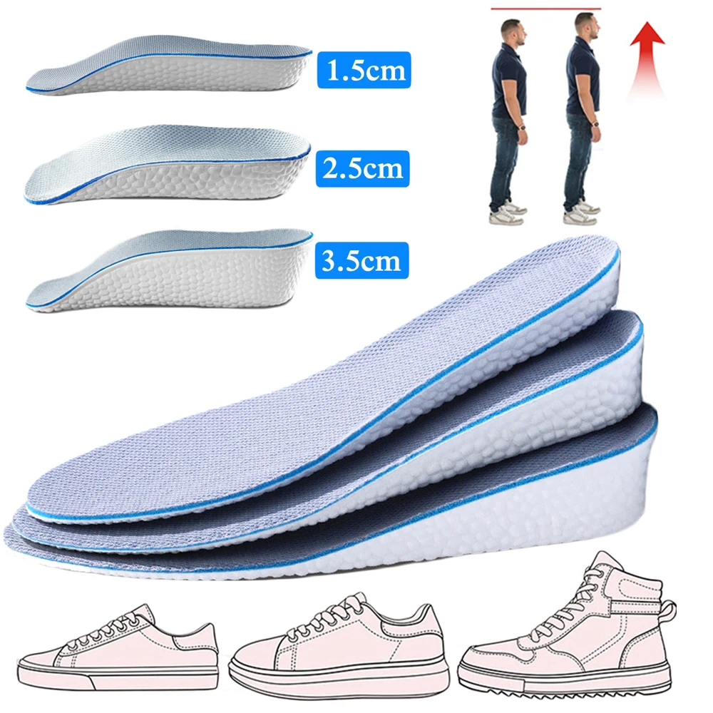 Memory Foam Height Increase Insoles for Women's Shoes Men Sneakers Orthopedic Insoles for Flat Feet Arch Support Lift Shoes Pads
Memory Foam Height Increase Insoles for Women's Shoes Men Sneakers Orthopedic Insoles for Flat Feet Arch Support Lift Shoes Pads