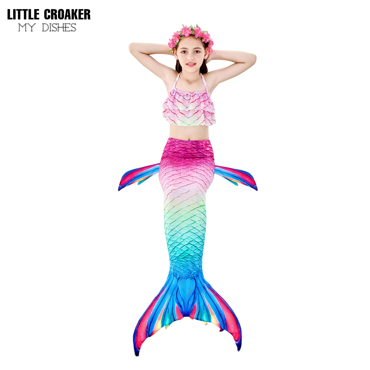 New Kids Girls Mermaid tail Swimming Dresses Little Mermaid Costume Cosplay Children Swimsuit Fantasy Beach Bikini With Mono/no 
New Kids Girls Mermaid tail Swimming Dresses Little Mermaid Costume Cosplay Children Swimsuit Fantasy Beach Bikini With Mono/no