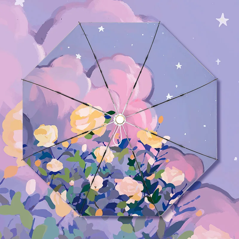 Серебряный пластиковый зонт, цветочный зонт, оптовая продажа, индивидуальный автоматический зонт из титана и серебра с защитой от солнца и ... 
Серебряный пластиковый зонт, цветочный зонт, оптовая продажа, индивидуальный автоматический зонт из титана и серебра с защитой от солнца и ...