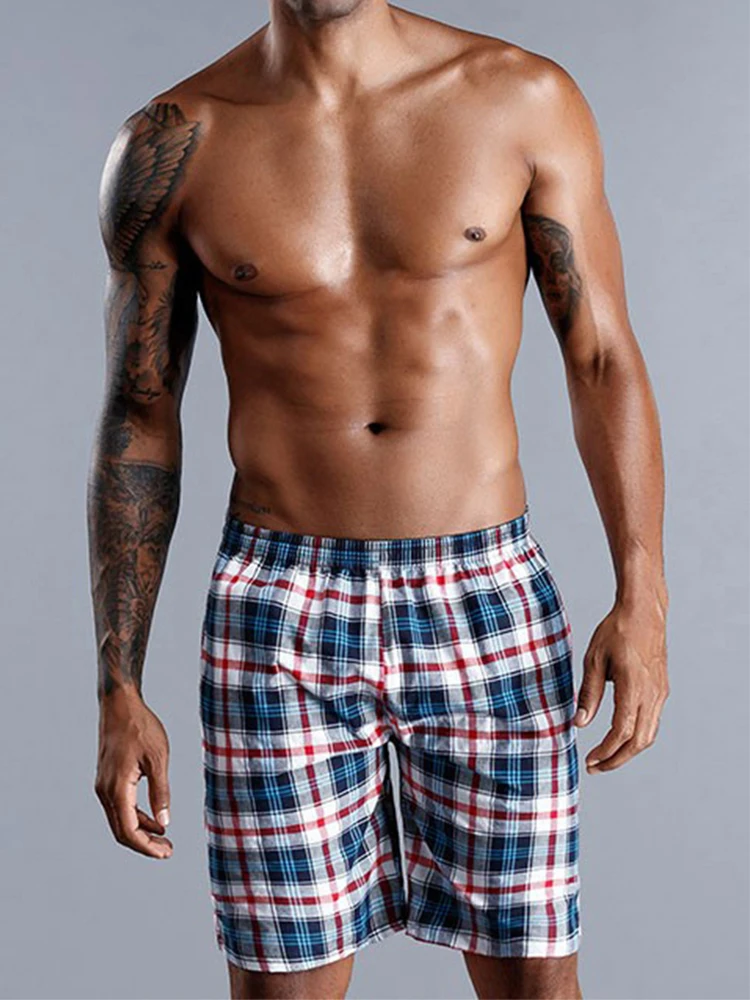Plaid Beach Shorts Sleep Pants Men Summer Cottom Casual Pajama Pants Fashion Striped Plaid Men's Shorts Vacation Sleeping Shorts
Plaid Beach Shorts Sleep Pants Men Summer Cottom Casual Pajama Pants Fashion Striped Plaid Men's Shorts Vacation Sleeping Shorts
