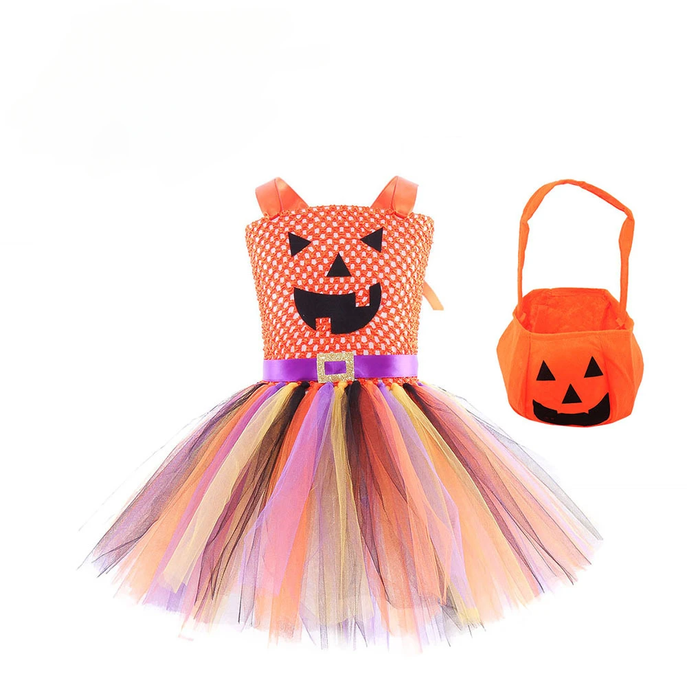 Halloween Children Pumpkin Costume for Baby Girls Tutu Dress Witch Dress cosplay Princess Dress New Year Gift
Halloween Children Pumpkin Costume for Baby Girls Tutu Dress Witch Dress cosplay Princess Dress New Year Gift
