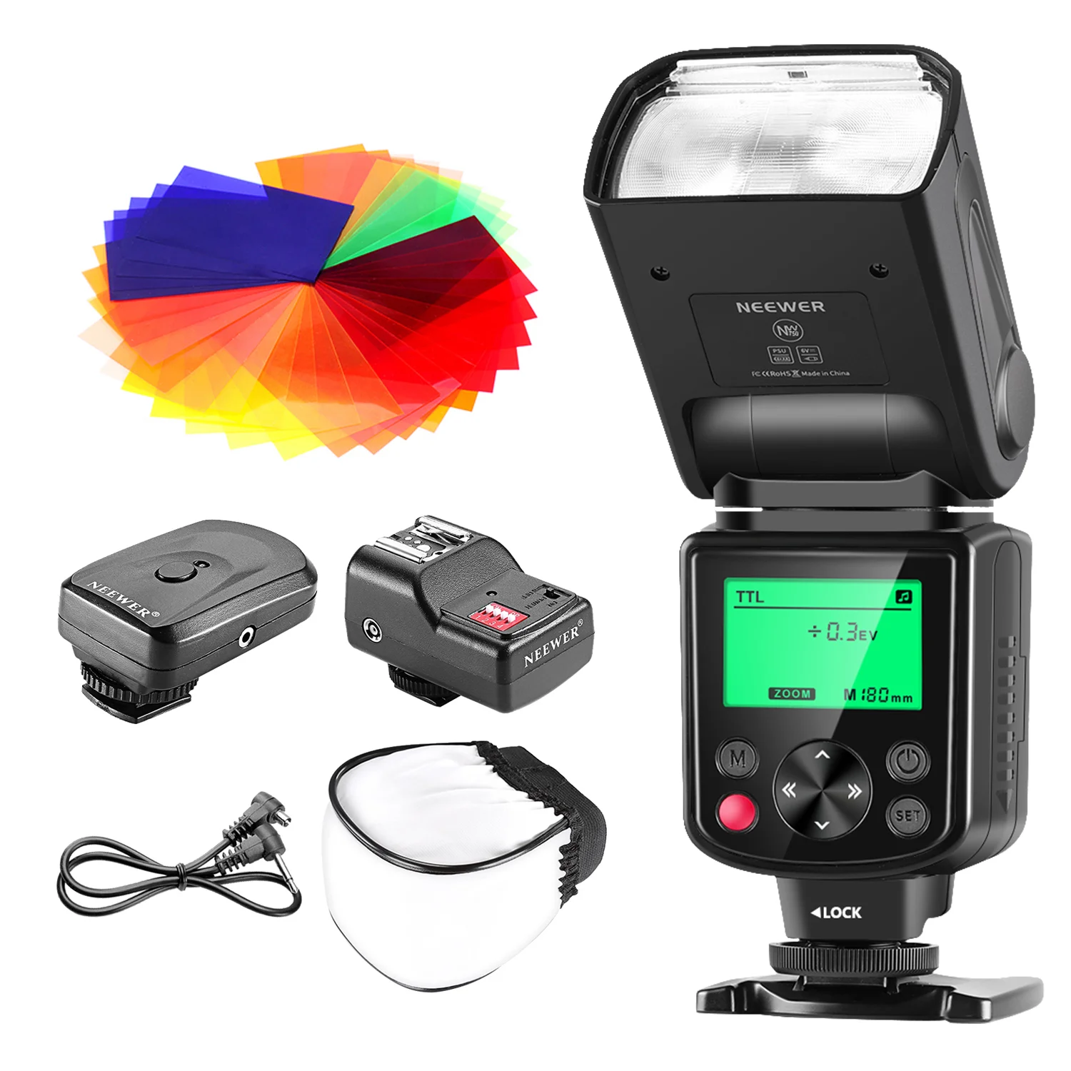 

Neewer PRO i-TTL Flash *Deluxe Kit* for NIKON DSLR D7100 D7000 D5300 D5200 D5100 D5000 D3200 D3100 D3300 D90 D800 D700 D300 D300