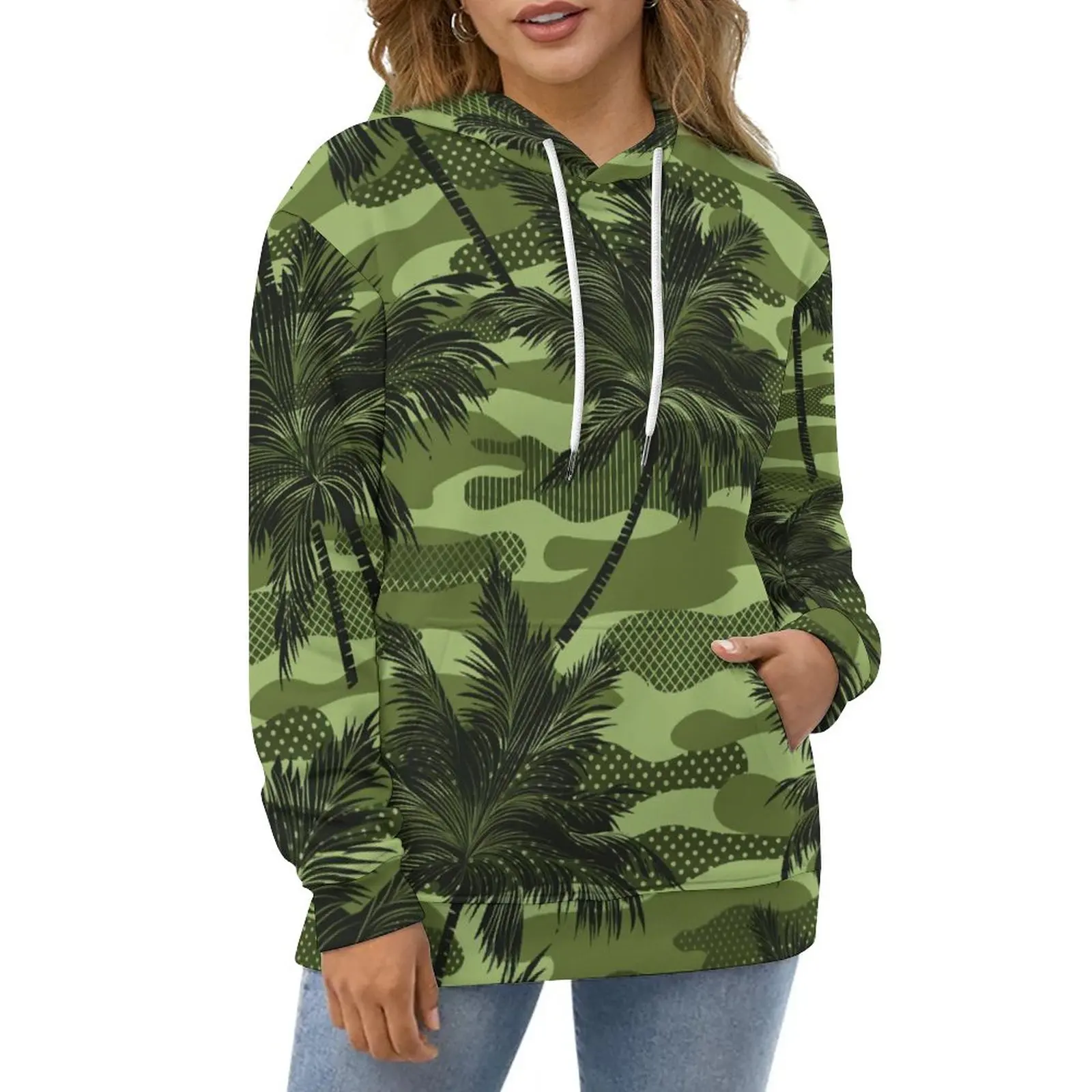 Green Camo Print Hoodies Women Palm Tree Print Fashion Casual Hoodie Spring Long Sleeve Kawaii Graphic Sweatshirts Big Size 5XL
Green Camo Print Hoodies Women Palm Tree Print Fashion Casual Hoodie Spring Long Sleeve Kawaii Graphic Sweatshirts Big Size 5XL