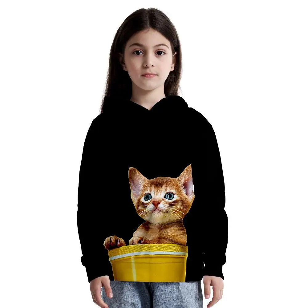 Creative 3D Digital Printing Trend Children's Loose-Fitting Hoodie Boys Animal Cats Pattern Long Sleeve Pullover Boy Funny Shirt
Creative 3D Digital Printing Trend Children's Loose-Fitting Hoodie Boys Animal Cats Pattern Long Sleeve Pullover Boy Funny Shirt