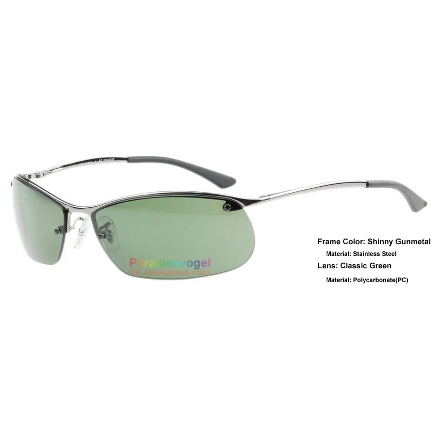 Sports Sunglasses Top Bar style metal frame Green Grey classical PC lens Polarized 63 size high quality for summer fishing
Sports Sunglasses Top Bar style metal frame Green Grey classical PC lens Polarized 63 size high quality for summer fishing
