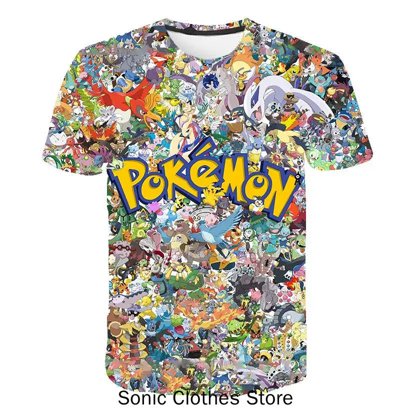 Summer 3d Printing Children Pikachu Cartoon T-shirt for Boy Casual Boys Girls Fashion Pokemon T Shirt Kids 3-14 Year Clothes
Summer 3d Printing Children Pikachu Cartoon T-shirt for Boy Casual Boys Girls Fashion Pokemon T Shirt Kids 3-14 Year Clothes