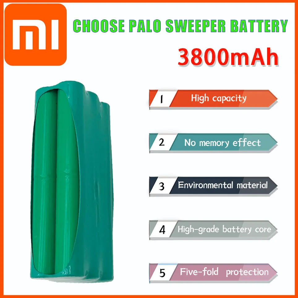 

14.4V Xiaomi 3800mAh new Ni-MH3800mAh robot vacuum cleaner rechargeable battery is applicable to liberoV-M600/M606 v-botT270/271