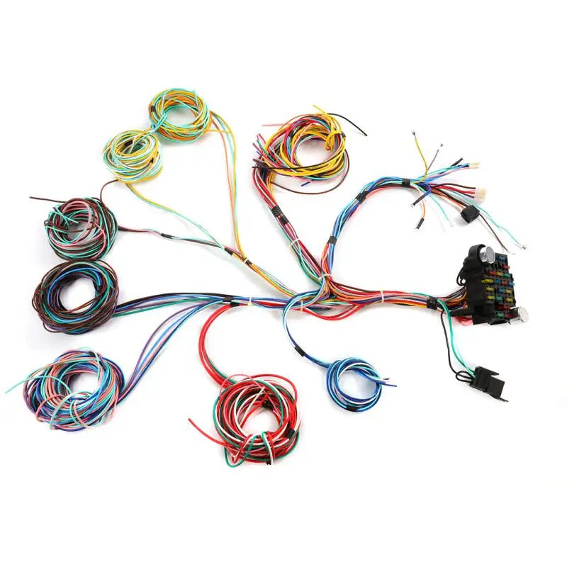 Universal 12/21 Way Wiring Harness Kit Fuse Box Wire DIY Car Lights Door Locks Gauges Modification Wires For 12V Vehicle
Universal 12/21 Way Wiring Harness Kit Fuse Box Wire DIY Car Lights Door Locks Gauges Modification Wires For 12V Vehicle