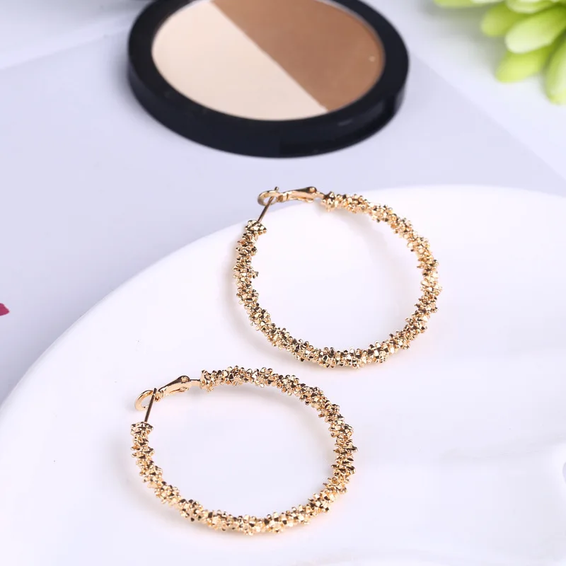 Crystal Rhinestone Earrings Charm Exaggerated Geometric Round Shiny Circle Frosted Earrings Fashion Jewelry Women's New Design
Crystal Rhinestone Earrings Charm Exaggerated Geometric Round Shiny Circle Frosted Earrings Fashion Jewelry Women's New Design