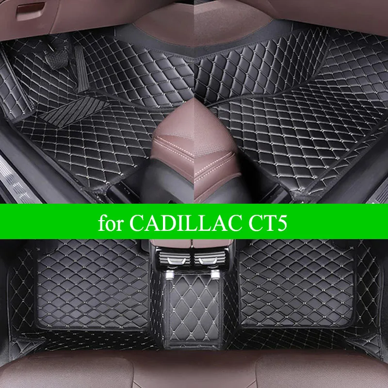 

CRLCRT автомобильные напольные коврики для CADILLAC CT5 2020 Custom 5 N, автомобильные накладки для ног, задняя крышка, аксессуары для интерьера