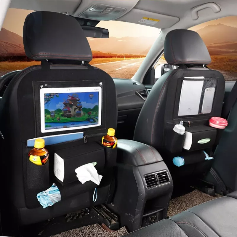 Car Organizer Seat Back Hanging Bag With Touch Screen Tablet Holder Car Accessories Interior Otomobil Aksesuar
Car Organizer Seat Back Hanging Bag With Touch Screen Tablet Holder Car Accessories Interior Otomobil Aksesuar