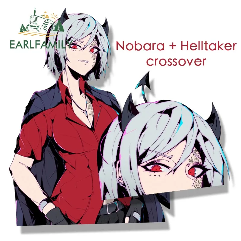 EARLFAMILY Anime Nobara Helltaker Crossover Street Tattoo Fashion Car Sticker Sketch Waifu Decal JDM Cartoon Peeker Girl Sticker
EARLFAMILY Anime Nobara Helltaker Crossover Street Tattoo Fashion Car Sticker Sketch Waifu Decal JDM Cartoon Peeker Girl Sticker