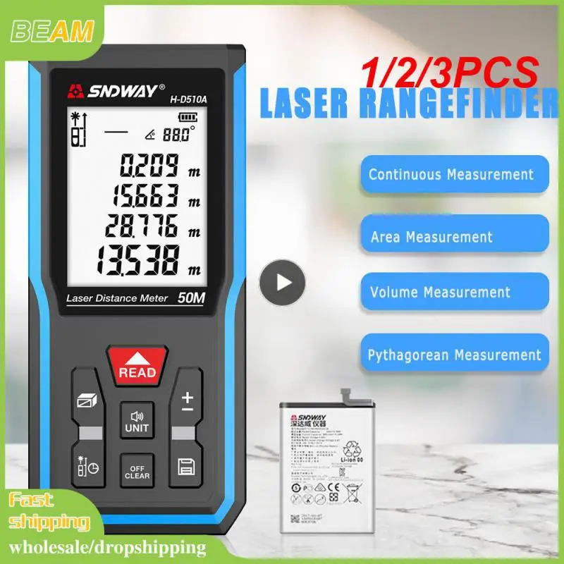 1/2/3PCS X6 Laser tape measure 40M 60M 80M 100M, Professional Rangefinder with angle display for DIY, Decorating, Building
1/2/3PCS X6 Laser tape measure 40M 60M 80M 100M, Professional Rangefinder with angle display for DIY, Decorating, Building