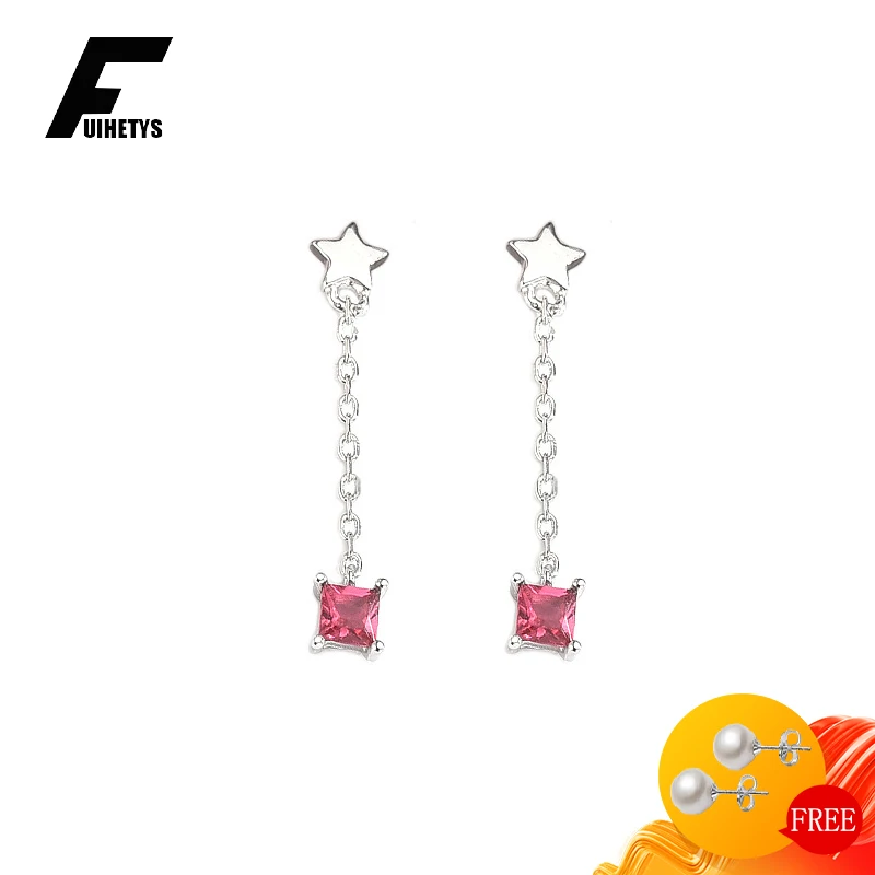 Luxury Women Earrings 925 Sterling Silver Jewelry Star Shape Zircon Gemstone Long Style Drop Earrings Accessories for Wedding
Luxury Women Earrings 925 Sterling Silver Jewelry Star Shape Zircon Gemstone Long Style Drop Earrings Accessories for Wedding