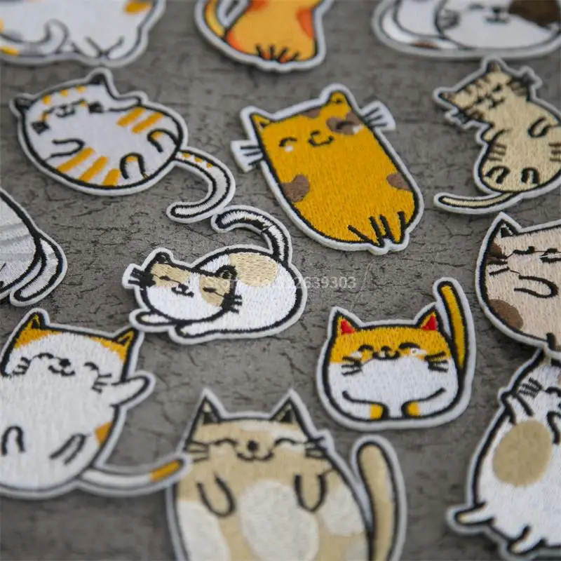 1Pc Cat Embroidery Patch Lovely Cartoon Anime Kittens Badge Shirt Jacket Bag Hat Patches DIY Sewing Decoration Accessories Cute
1Pc Cat Embroidery Patch Lovely Cartoon Anime Kittens Badge Shirt Jacket Bag Hat Patches DIY Sewing Decoration Accessories Cute