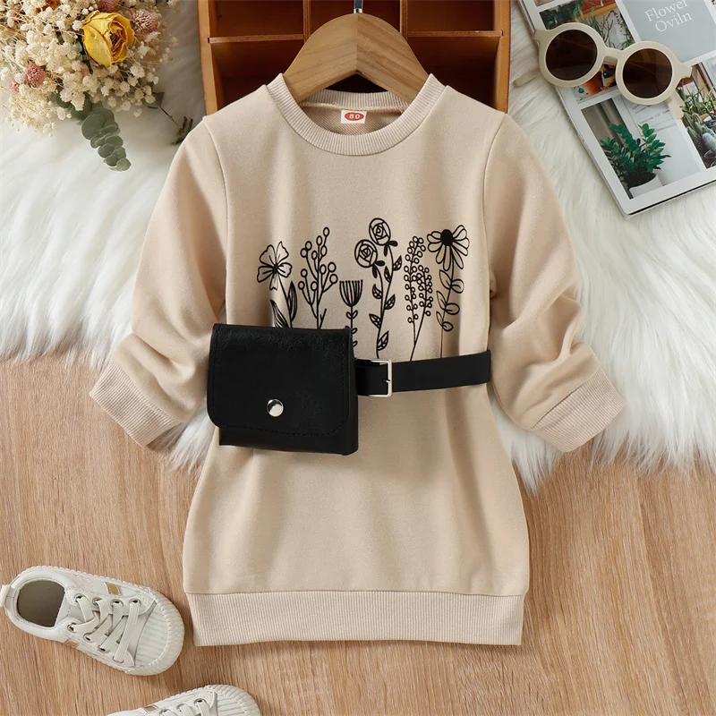 Autumn Kid Girl Dress Solid Color O-neck Sweater with Bags Long-sleeve Girls Dress Kids Dresses for Girls Clothes 1-5 Years
Autumn Kid Girl Dress Solid Color O-neck Sweater with Bags Long-sleeve Girls Dress Kids Dresses for Girls Clothes 1-5 Years