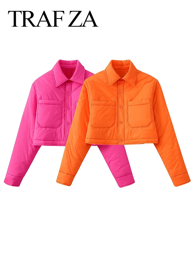 TRAF ZA Trend Warm Pockets Loose Straight Type Women's Cotton Clothes Jacket Fashion Bright Solid Color Short Cotton Clothes
TRAF ZA Trend Warm Pockets Loose Straight Type Women's Cotton Clothes Jacket Fashion Bright Solid Color Short Cotton Clothes