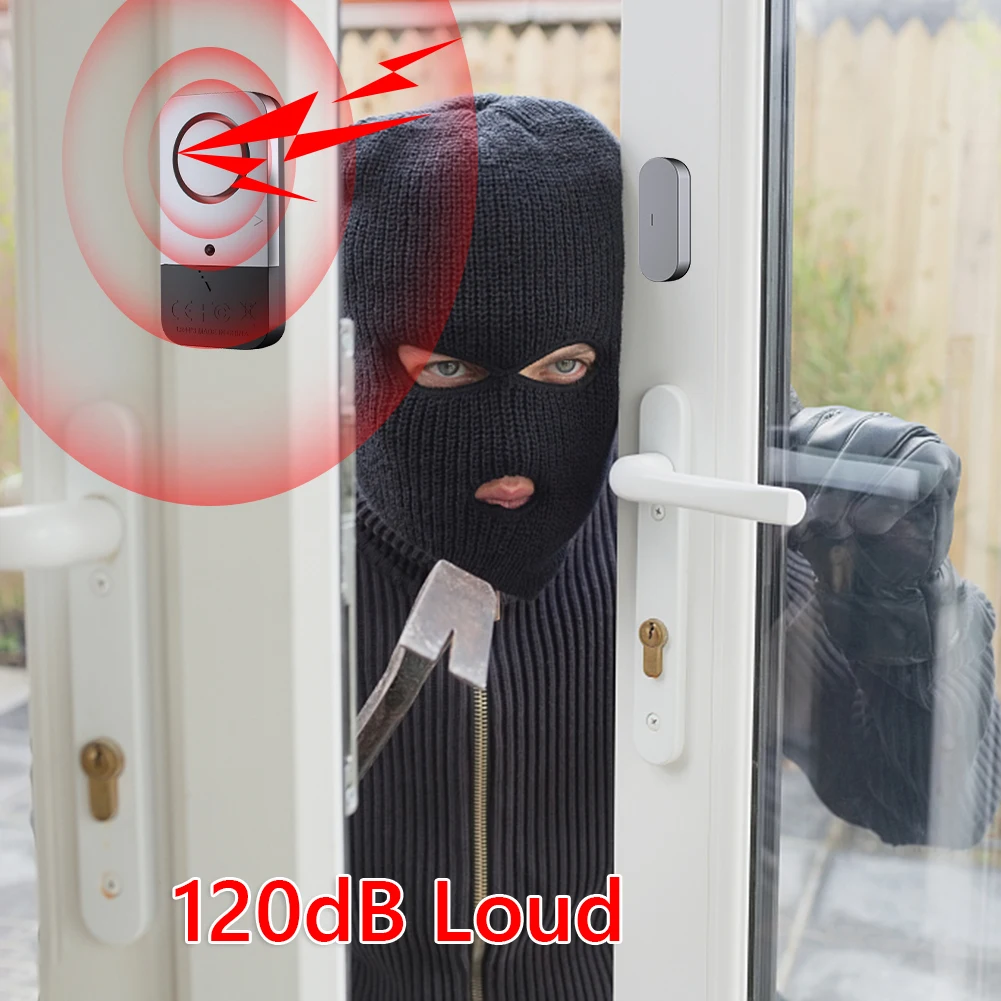 Door Open/Closed Detectors Magnetic Doorbell 120dB Door Window Bell Chime Security Alert Alarm System Home Burglar Sensor Kit
Door Open/Closed Detectors Magnetic Doorbell 120dB Door Window Bell Chime Security Alert Alarm System Home Burglar Sensor Kit