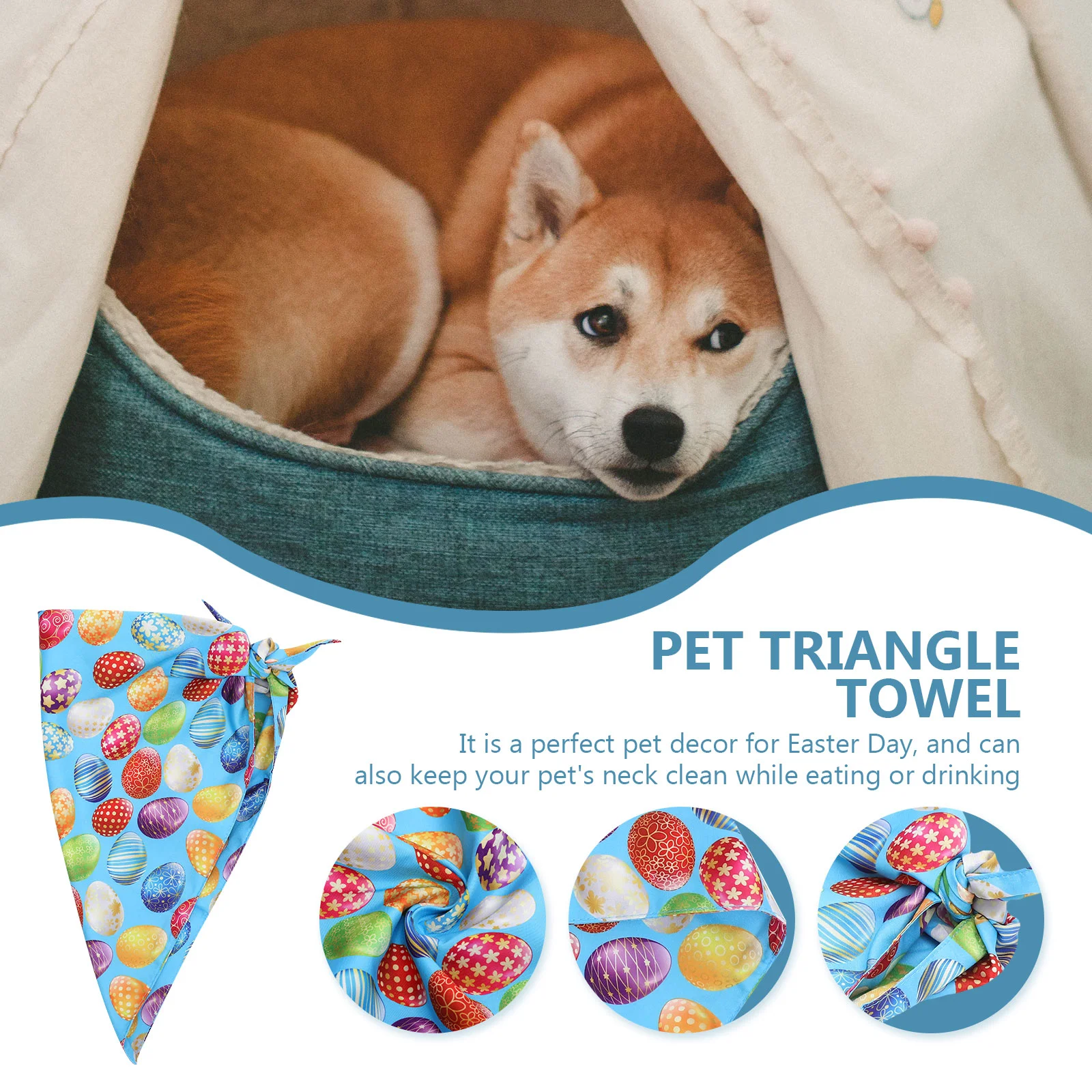 Dog Bandana Pet Triangle Scarf Easter Bib Egg Towel Bibs Washable Cat Bandanas Collar Puppy Decor Saliva Wipes Themed
Dog Bandana Pet Triangle Scarf Easter Bib Egg Towel Bibs Washable Cat Bandanas Collar Puppy Decor Saliva Wipes Themed
