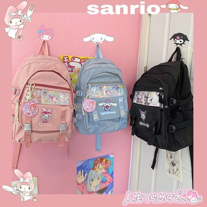 MINISO Students Cute Kawaii Large-capacity Sanrio Cartoon Kuromi Backpack Cinnamoroll School Bag Mymelody Snap Function Backpack
MINISO Students Cute Kawaii Large-capacity Sanrio Cartoon Kuromi Backpack Cinnamoroll School Bag Mymelody Snap Function Backpack