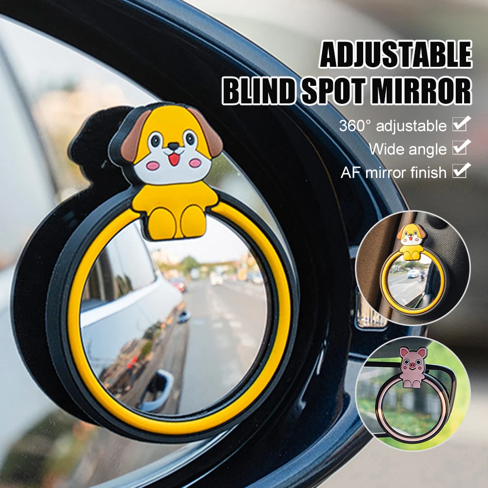 2 Pcs Car Round Frame Convex Blind Spot Mirror Wide-angle 360 Degree Adjustable Clear Rearview Auxiliary Mirror Driving Safety
2 Pcs Car Round Frame Convex Blind Spot Mirror Wide-angle 360 Degree Adjustable Clear Rearview Auxiliary Mirror Driving Safety