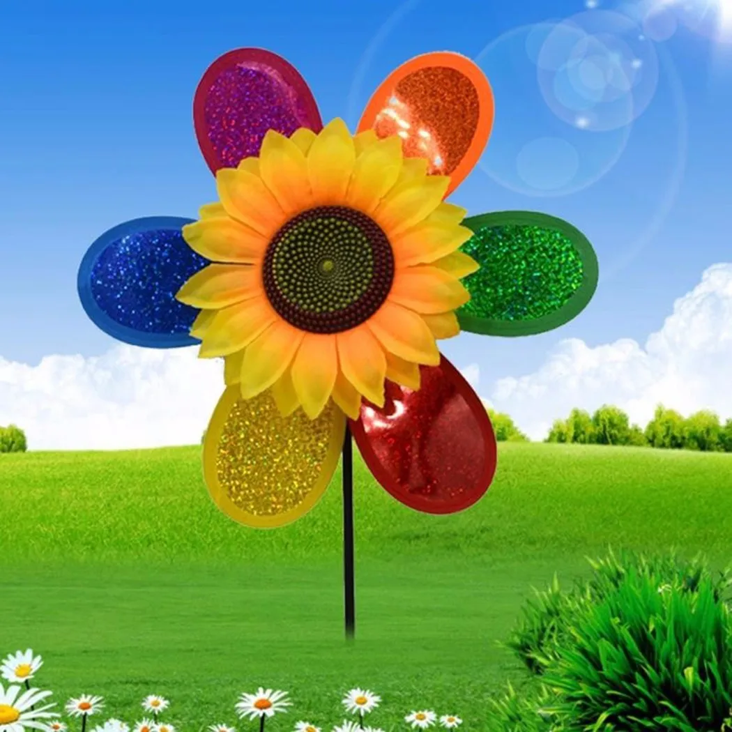 1Pcs Sunflower Windmill Pinwheel Colourful Wind Spinner Home Garden Decoration Kids Toy Lightweight Easy Removal
1Pcs Sunflower Windmill Pinwheel Colourful Wind Spinner Home Garden Decoration Kids Toy Lightweight Easy Removal