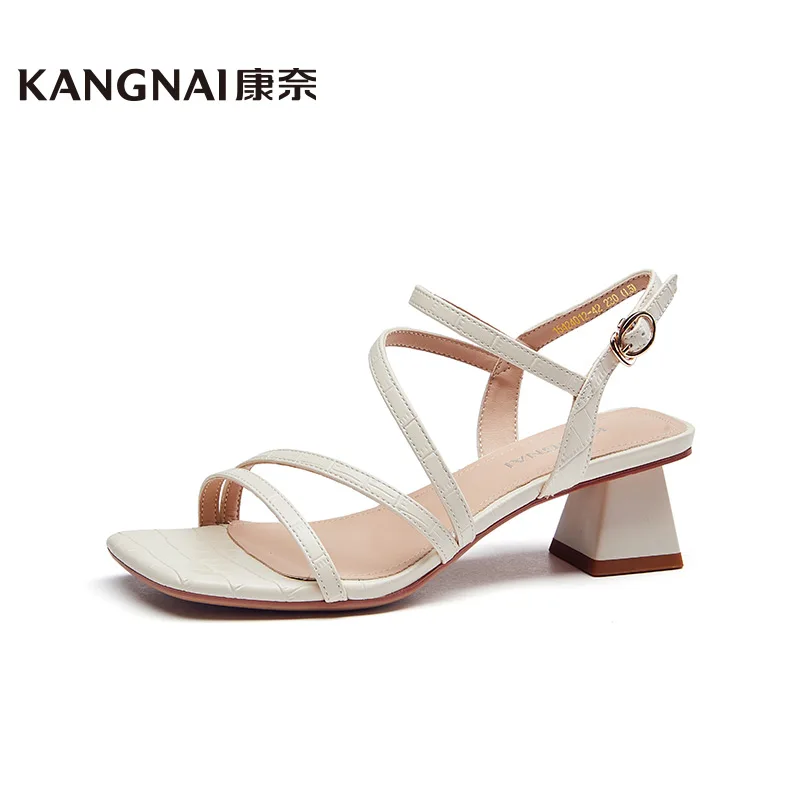 KANGNAI Women Sandals PU High Heels Narrow Band Ankle Strap Pumps Fashion Female Summer Shoes
KANGNAI Women Sandals PU High Heels Narrow Band Ankle Strap Pumps Fashion Female Summer Shoes