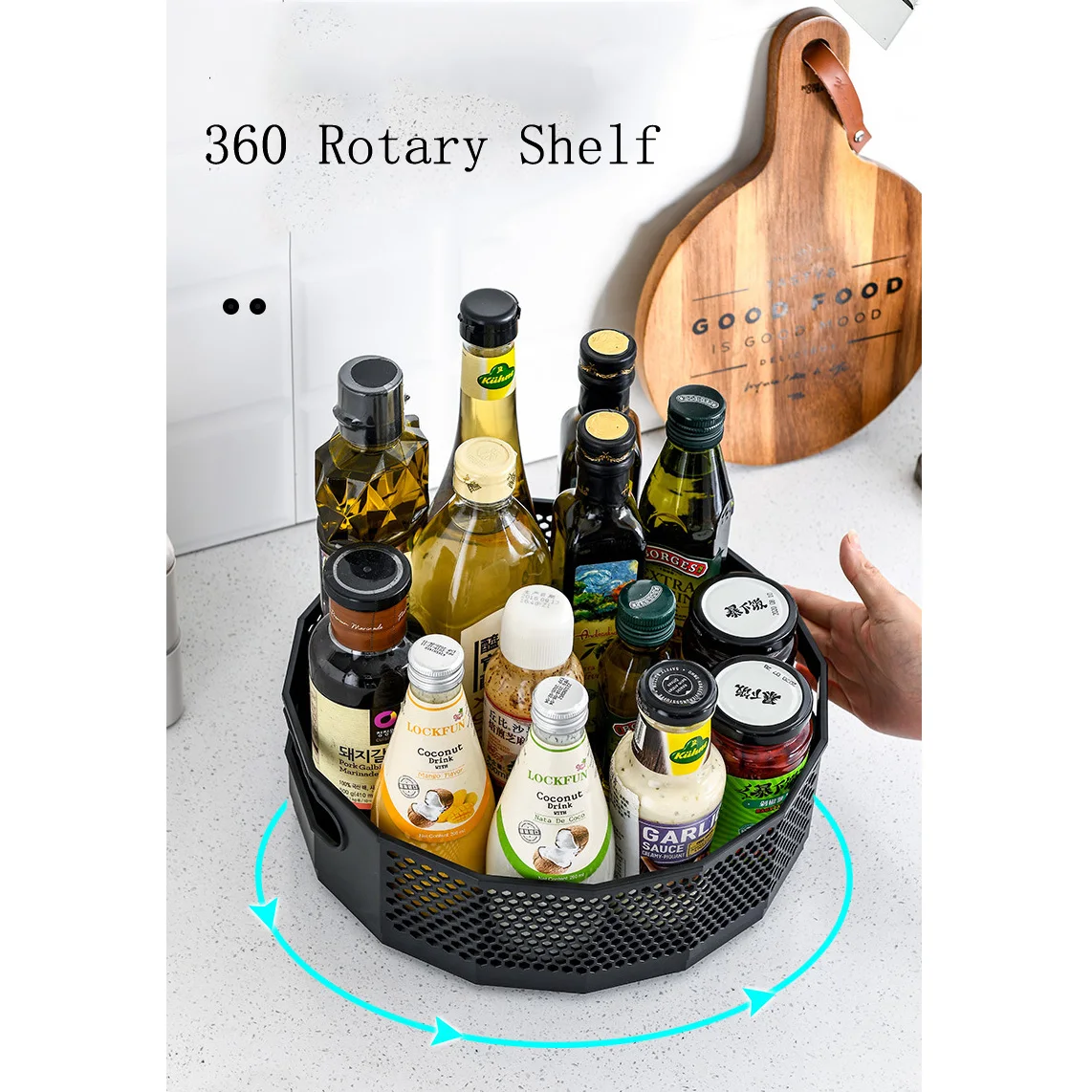360° Rotating Spice Rack Organizer Seasoning Holder Storage Tray Lazy Susans for Kitchen Cabinets Bathroom Home Supplies Tool
360° Rotating Spice Rack Organizer Seasoning Holder Storage Tray Lazy Susans for Kitchen Cabinets Bathroom Home Supplies Tool