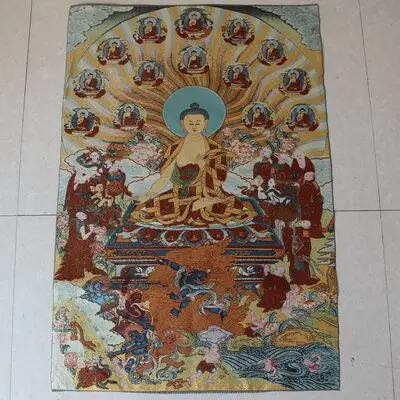 Exquisite Suzhou Embroidery Painting Tibetan Thangka Living Room Decoration Pendant
Exquisite Suzhou Embroidery Painting Tibetan Thangka Living Room Decoration Pendant