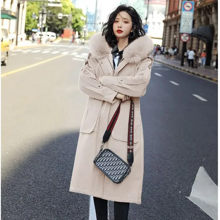Cotton Coat Women's Mid length Winter New Loose Cotton Coat Thickened Large Wool Collar Cotton Coat Coat
Cotton Coat Women's Mid length Winter New Loose Cotton Coat Thickened Large Wool Collar Cotton Coat Coat
