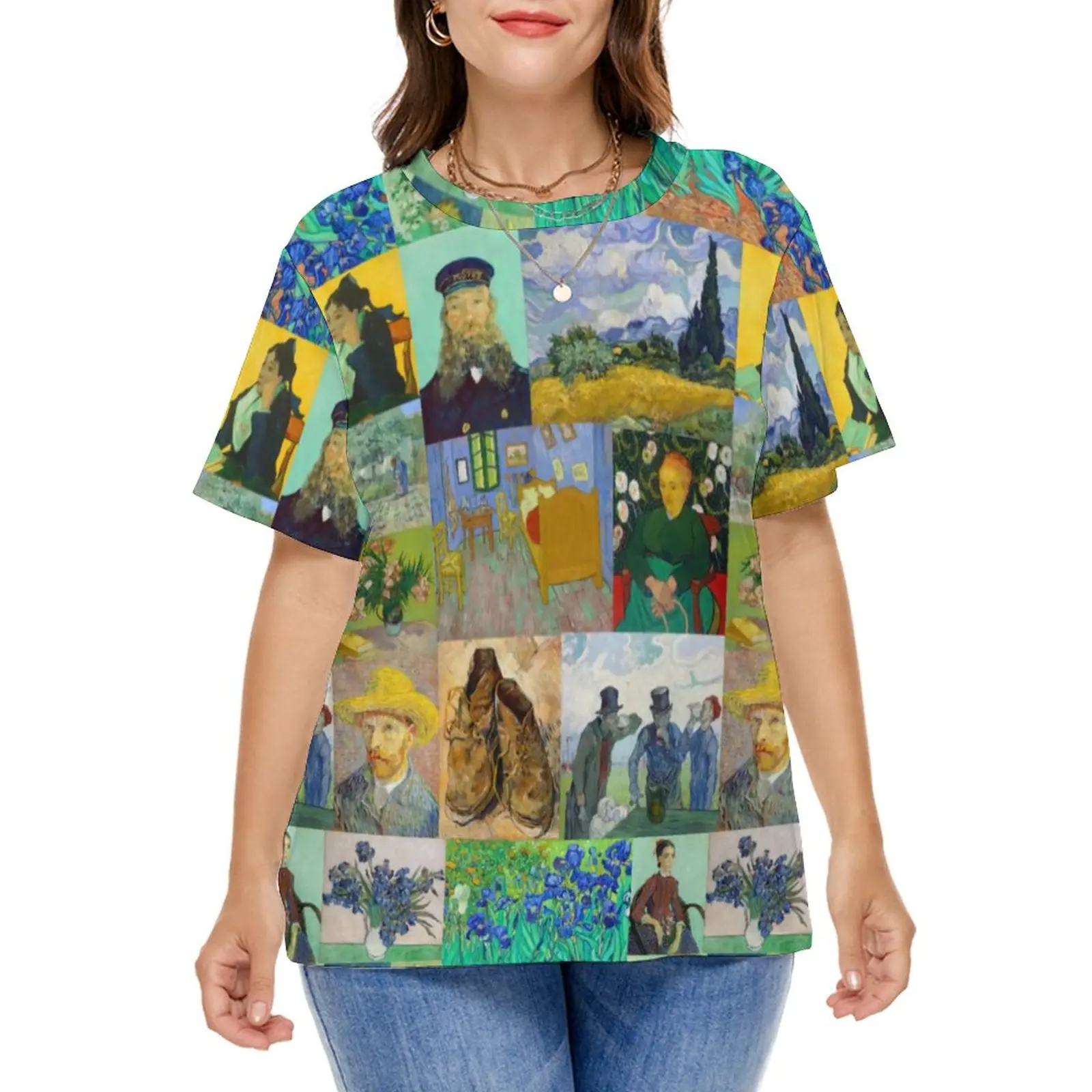 Van Gogh T Shirts Collection of Paintings Street Style T-Shirt Short Sleeve Hip Hop Tees Plus Size 5XL 6XL Print Tops Gift Idea
Van Gogh T Shirts Collection of Paintings Street Style T-Shirt Short Sleeve Hip Hop Tees Plus Size 5XL 6XL Print Tops Gift Idea