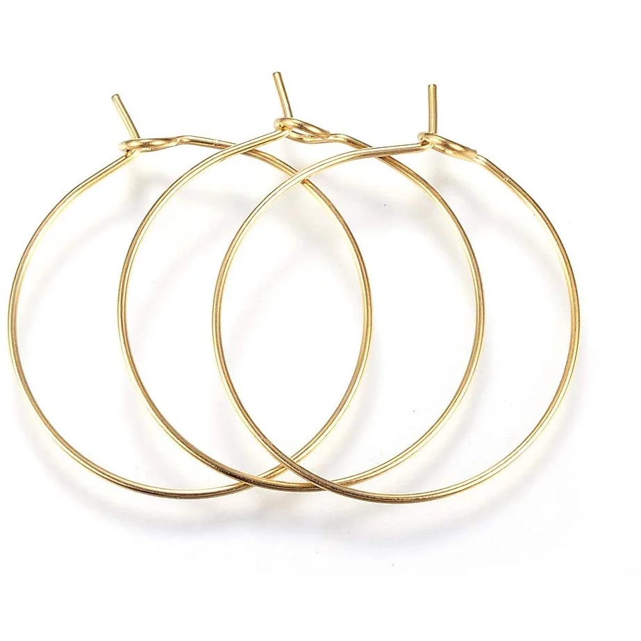 100pcs 316L Stainless Steel Hoop Earring Findings Golden Wine Glass Charms Findings O Pattern for DIY Earring Jewelry Making
100pcs 316L Stainless Steel Hoop Earring Findings Golden Wine Glass Charms Findings O Pattern for DIY Earring Jewelry Making