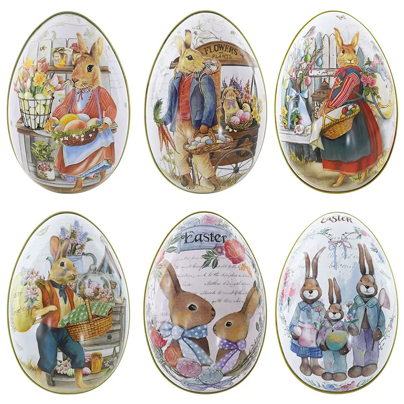 Easter Eggs Cute Bunny Metal Eggs Shaped Candy Box for Easter Festival Home Party Supplies Gift Packaging Decorations Kids Gifts
Easter Eggs Cute Bunny Metal Eggs Shaped Candy Box for Easter Festival Home Party Supplies Gift Packaging Decorations Kids Gifts