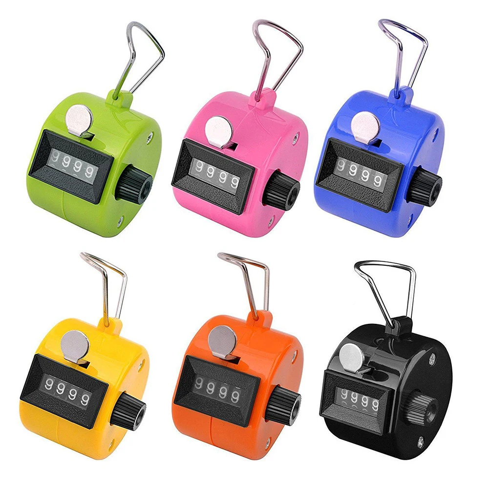 Portable 4 Digit Counter Manual Mechanical Clicking Hand Tally Counter Clicker Tool 0000 to 9999 Contador Tools
Portable 4 Digit Counter Manual Mechanical Clicking Hand Tally Counter Clicker Tool 0000 to 9999 Contador Tools