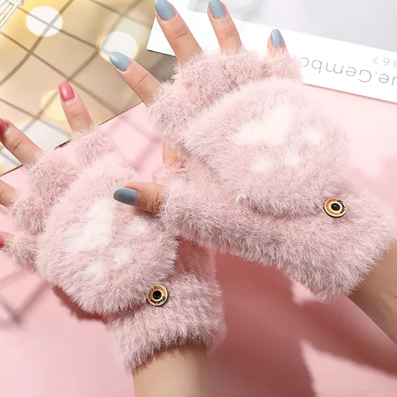 Mink gloves Cat Claw Winter Warm Wool Touchscreen Gloves Flap Cover Women Men Fingerless Flip Gloves Knitted Mittens Glove
Mink gloves Cat Claw Winter Warm Wool Touchscreen Gloves Flap Cover Women Men Fingerless Flip Gloves Knitted Mittens Glove