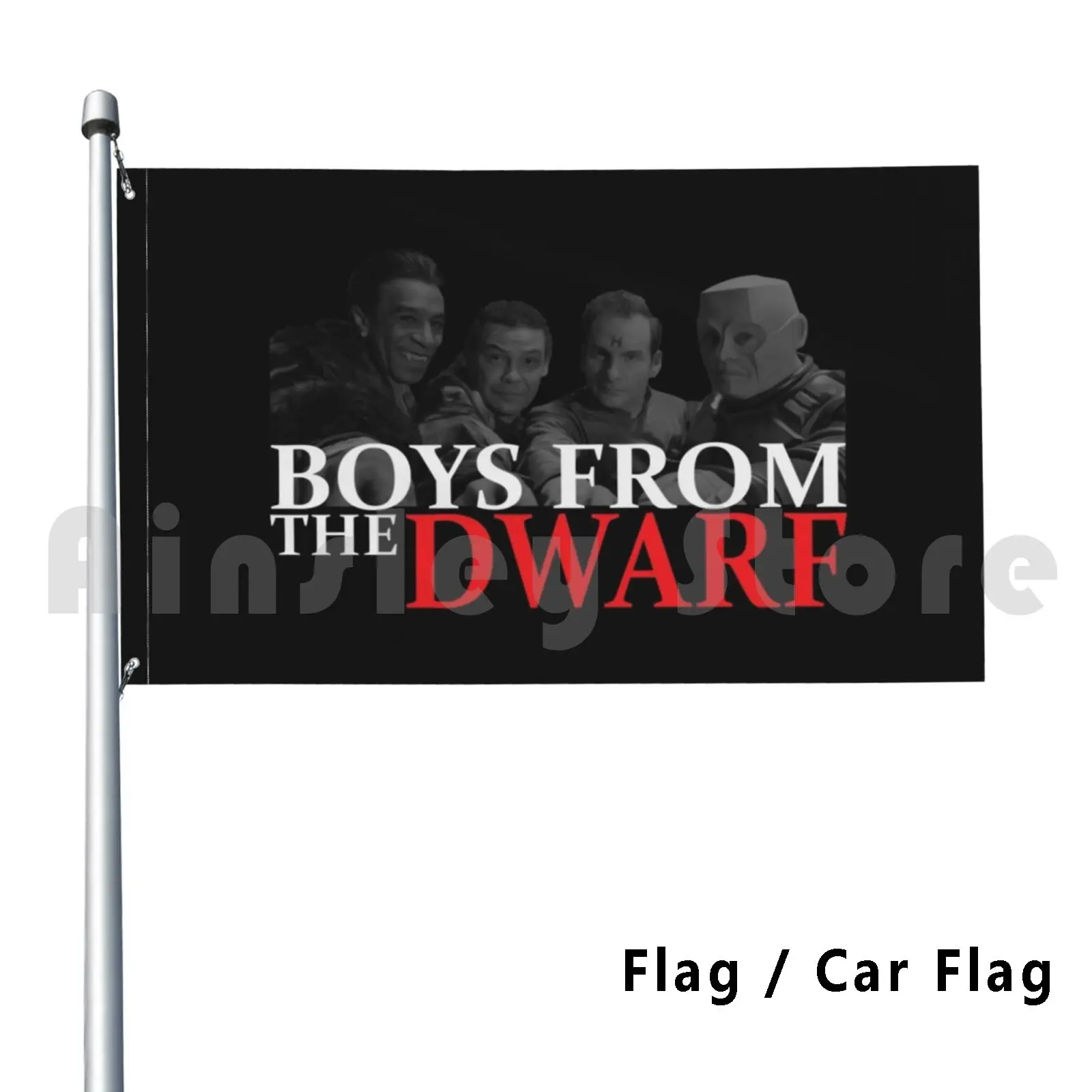 Boys From The Dwarf Outdoor Decor Flag Car Flag Red Dwarf Dave Lister The Cat Kat Kit Kryten Arnold J Rimmer 
Boys From The Dwarf Outdoor Decor Flag Car Flag Red Dwarf Dave Lister The Cat Kat Kit Kryten Arnold J Rimmer