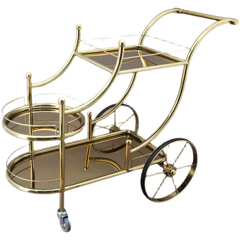 Dining Car Drinks Trolley Hotel Restaurant Food Delivery Van 4S Mobile Trolley Commercial Three-Layer Drinks Trolley Tea Weagon
Dining Car Drinks Trolley Hotel Restaurant Food Delivery Van 4S Mobile Trolley Commercial Three-Layer Drinks Trolley Tea Weagon