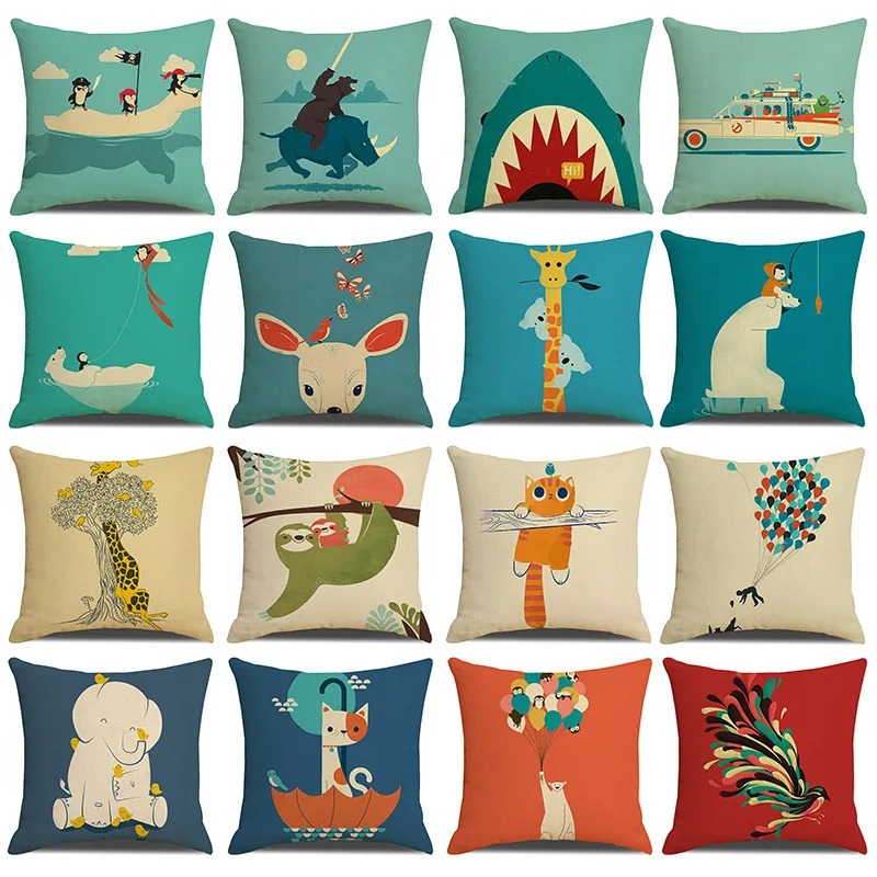 Cartoon Animal Pillowcase Cute Bear Cushion Cover Cotton Linen Bedroom Sofa Bed Pillow Cover Home Decoration Modern 45x45 Cm
Cartoon Animal Pillowcase Cute Bear Cushion Cover Cotton Linen Bedroom Sofa Bed Pillow Cover Home Decoration Modern 45x45 Cm