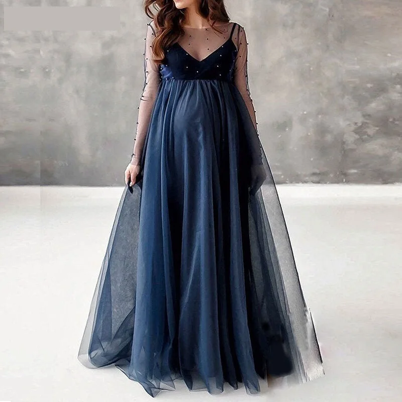 Tulle Maternity Dress for Photo Shoot Long Sleeve Pregnancy Gowns Baby Shower Photography Dress Pregnant Women Clothes 2022
Tulle Maternity Dress for Photo Shoot Long Sleeve Pregnancy Gowns Baby Shower Photography Dress Pregnant Women Clothes 2022