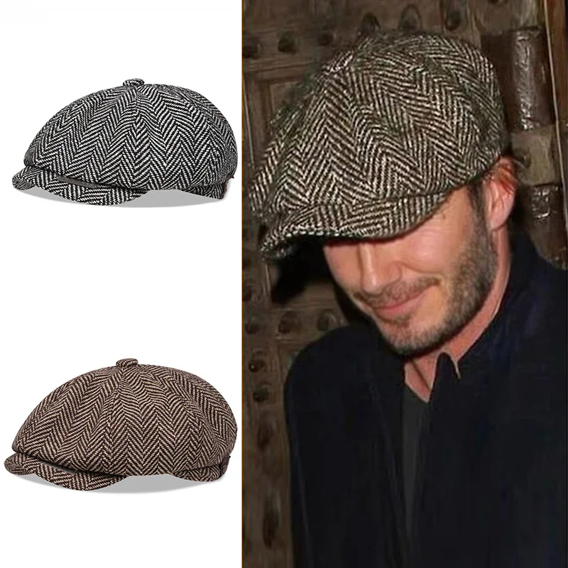 Warm Newsboy Hats For Men Autumn Herringbone Beret Hat Peaky Blinders Cotton Octagonal Cap For Men Vintage British Boina Hombre
Warm Newsboy Hats For Men Autumn Herringbone Beret Hat Peaky Blinders Cotton Octagonal Cap For Men Vintage British Boina Hombre