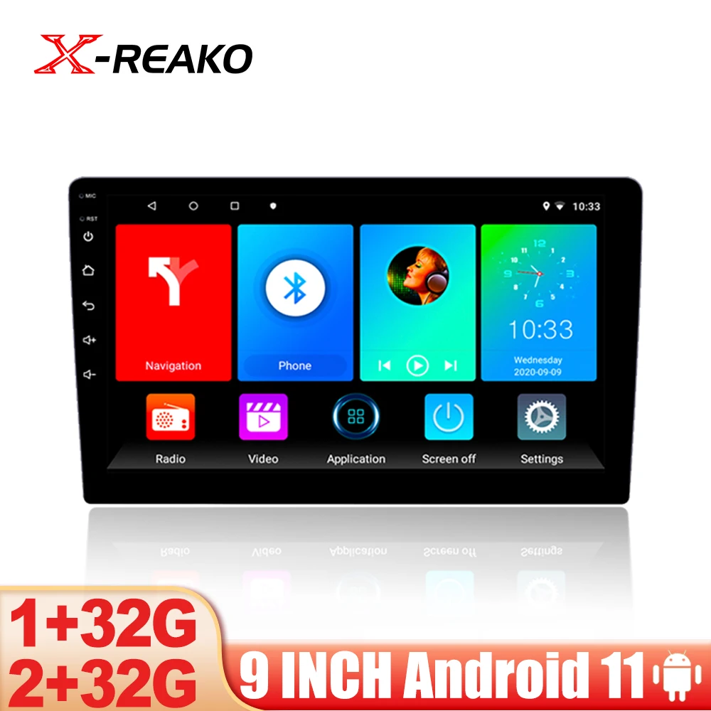 X-REAKO 2Din 9'' Andriod 11 Car Multimedia Player GPS Navigation Bluetooth Car Audio Wifi USB FM MirrorLink HD Car Audio Radio
X-REAKO 2Din 9'' Andriod 11 Car Multimedia Player GPS Navigation Bluetooth Car Audio Wifi USB FM MirrorLink HD Car Audio Radio