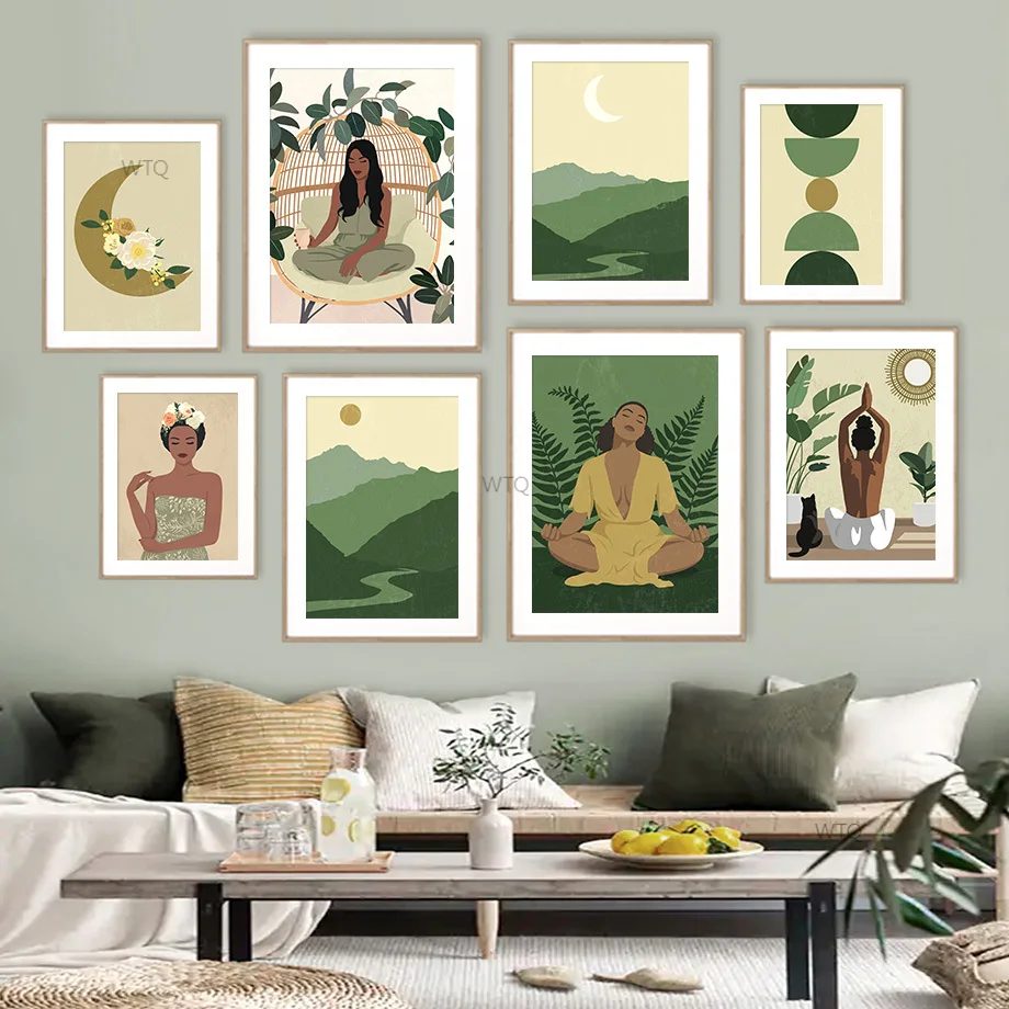 Yoga Girl Sun Moon Leaves Abstract Illustration Art Canvas Painting Nordic Posters And Prints Wall Picture For Living Room Decor
Yoga Girl Sun Moon Leaves Abstract Illustration Art Canvas Painting Nordic Posters And Prints Wall Picture For Living Room Decor