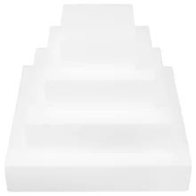 Cake Dummy Foam Polystyrene Tier Display Fondant Window Model Shapes Square Crafts Circles Set Molds Practice Fake