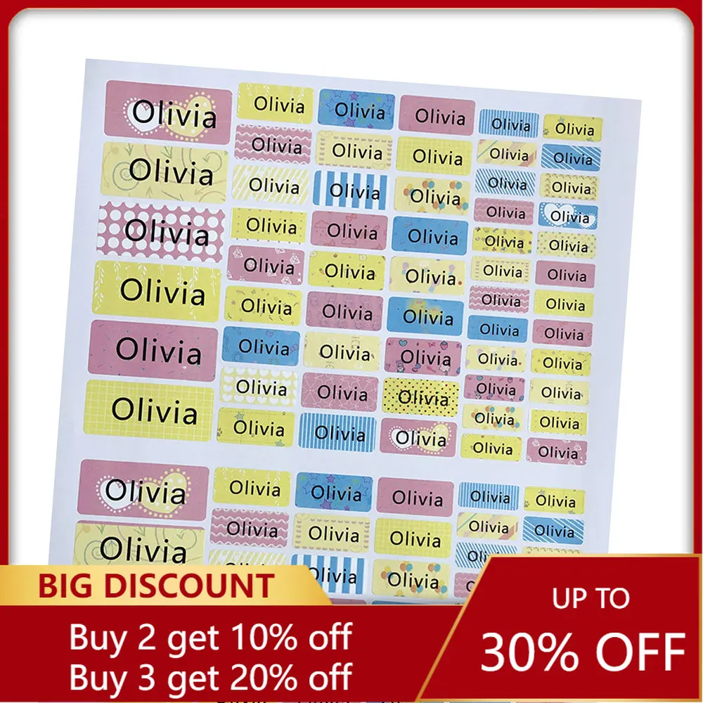 114Pcs Girl Colorful Name Stickers Custom Personal Tags Waterproof Die Cut Labels For Kids School Stationery Scrapbooking Decor
114Pcs Girl Colorful Name Stickers Custom Personal Tags Waterproof Die Cut Labels For Kids School Stationery Scrapbooking Decor