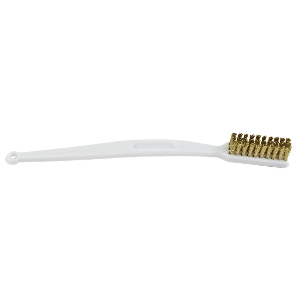 Brass Wire Brush White Plastic Handle Stainless Steel Nylon Metal Rust Dirt Cleaning Polishing Brushes Hand Tools
Brass Wire Brush White Plastic Handle Stainless Steel Nylon Metal Rust Dirt Cleaning Polishing Brushes Hand Tools