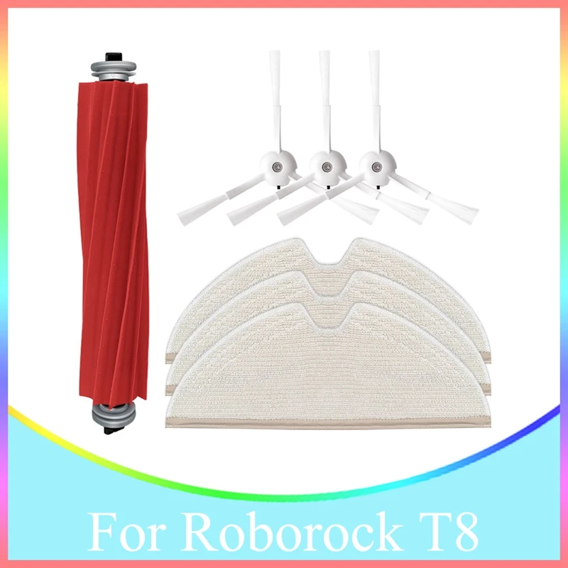 Replacement Parts Main Brush Side Brush Mop Cloth For Roborock T8 Robot Vacuum Cleaner Spare Accessories
Replacement Parts Main Brush Side Brush Mop Cloth For Roborock T8 Robot Vacuum Cleaner Spare Accessories